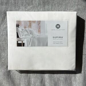 Hotel Collection King fitted sheet 1000 thread count NWT/ White